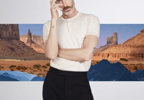 Richard Biedul for John Smedley SS21