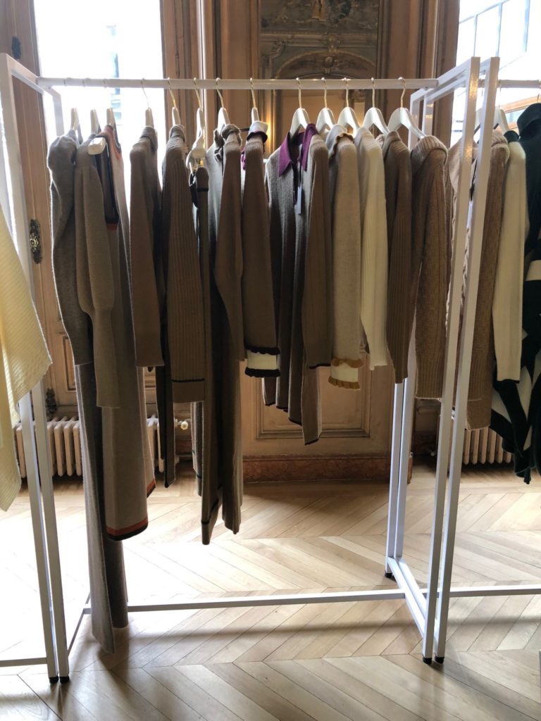 Madeleine Thompson at Claret Showroom: Paris Fashion Week in March 2022