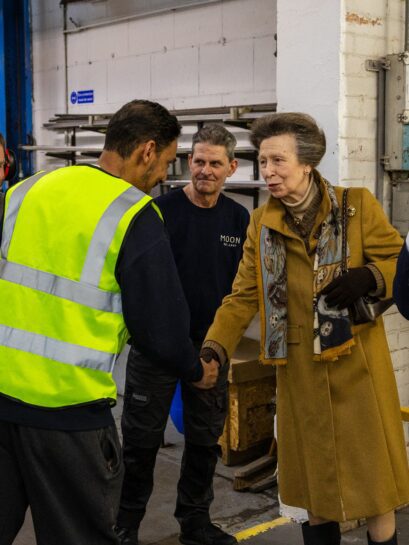 HRH Royal visit Abraham Moon